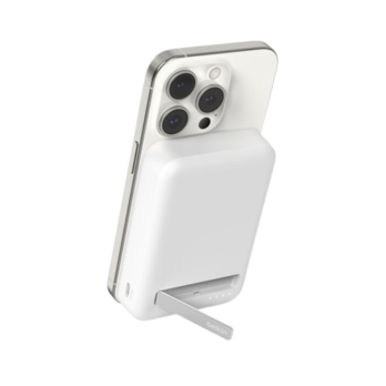 POWER BANK BELKIN BOOST CHARGE MAGSAFE 5000MAH + SUPPORT – BLANC-meilleur prix tunisie