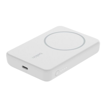 POWER BANK BELKIN BOOST CHARGE MAGSAFE 5000MAH + SUPPORT – BLANC-meilleur prix tunisie