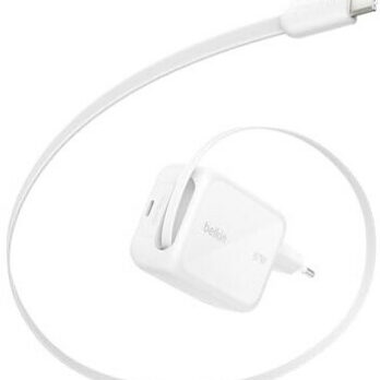 Belkin BoostCharge Pro avec câble rétractable intégré 67 W, 2 ports-meilleur prix tunisie