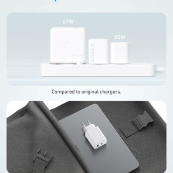 Anker Charger, 20W, 2-Port USB-C, with Cable-meilleur prix tunisie