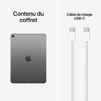 iPad Air M4 11 pouces (2026) Wi-Fi 256Go Gris Sidéral-meilleur prix tunisie