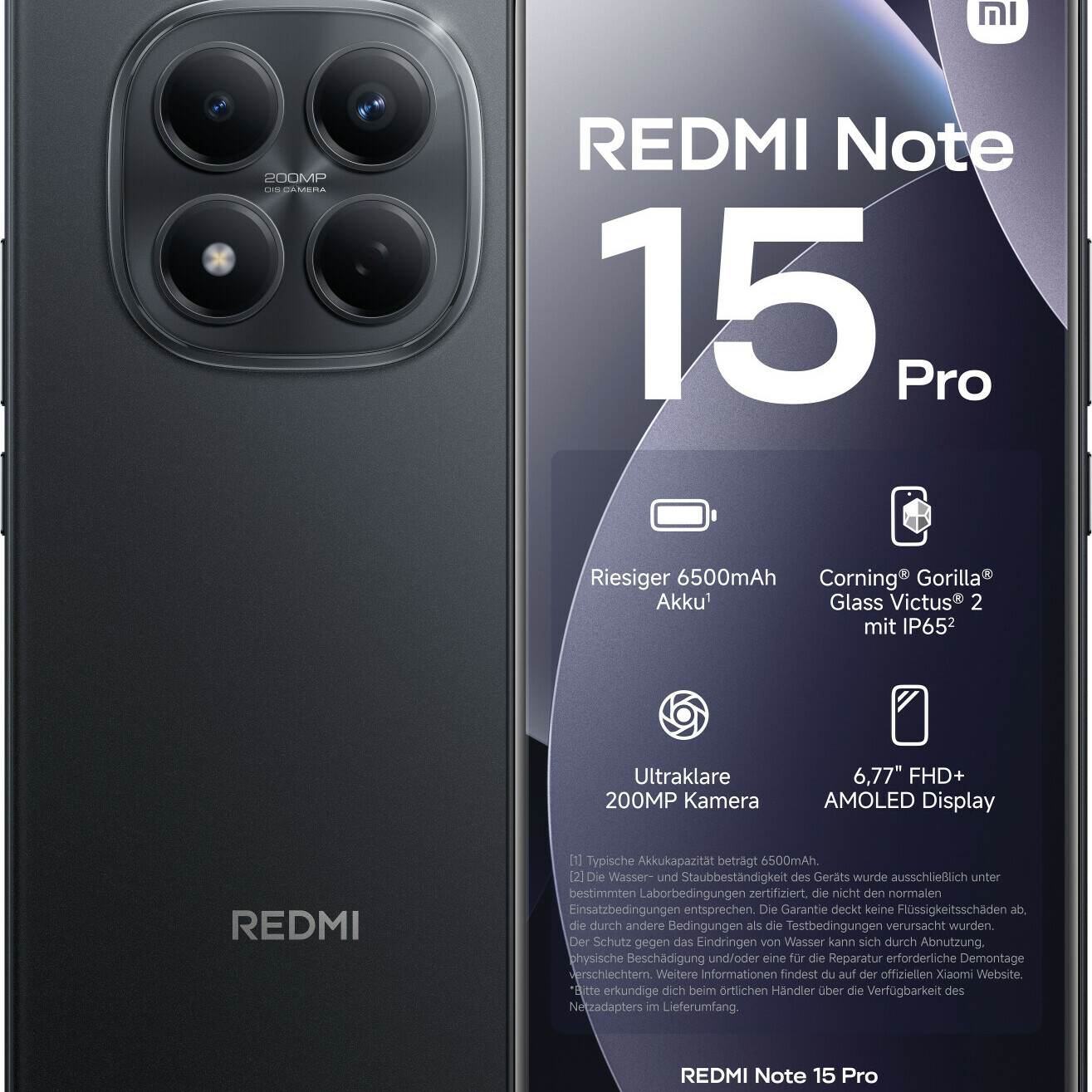 Xiaomi Redmi Note 15 Pro 4G 12Go 512 Go noir-meilleir prix tunisie